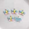 Charms 10st Cartoon Futterfly Cute Animal Pendants Harts Plant Craft Diy Jewelry Making For Necklace Armband Earring Keychain