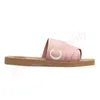 Chloa Woody Flat Mules Slippers designer woman Famous Woody Wedge Espadrilles Chleo Sandal Luxury Fluffy Fur Women Fuzzy furry Mule Shoes Loafers Linen Slides