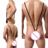 Body Shapers pour hommes Sangle Sous-vêtements Mâle Sexy String Mankini Hommes Justaucorps String Homme Costume Body Stage Effectuer Bandage Ling253c