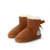 Brand Kids Boots Children Boys Girls Mini snow boot Winter Warm Toddler Boys Kids Children's Plush Warm Shoes size EU22-35249H