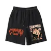 Pantaloncini da uomo Anime Chainsaw Man Denji Pochita Pantaloni Power Makima Pantaloni corti Streetwear Stampa Casual Cropped