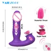 Volwassen Speelgoed Stak Telescopische Vibrator Voor Vrouwen Dildo Clitoris Zuigen Vibrators Afstandsbediening Vaginale Clit Stimulator Sex 230911