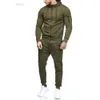 4xl outono inverno masculino jogger terno agasalho nova moda masculina esportes braço zíper decoração de fitness casual wear duas peças calças definir fatos de treino