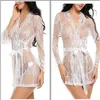 Комплекты бюстгальтеров, женское сексуальное нижнее белье, прозрачная сетчатая одежда для сна, кружевное прозрачное весенне-летнее женское платье, банные халаты235a