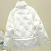 女性用トレンチコート2023秋の冬韓国の綿パッドジャケット服