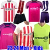 Accueil SUNDERLAND 23 24 Maillots de football extérieur BELLINGHAM STEWART SIMMS ROBERTS CLARKE DAKU EMBLETON SEELT E O'NIEN PATTERSON Maillot de football PRITCHARD Hommes Enfants Kit