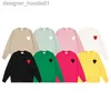 Men's Sweaters paris mens sweaters y2k hoodies designer heart classic knitwear sweater womens candy-colored pullover sweater cardigan crew neck streetwear L230912