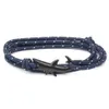 Charm Armband Classic Design MTI Layered Black Shark Charm Armbandsmycken för present Drop Delivery DHWPM