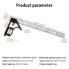 Règle de niveau à bulle combinée réglable, rapporteur carré d'angle de 30cm, ensemble d'outils de mesure précis en acier inoxydable et aluminium