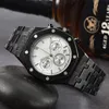 Audemar Watch Wrist Watches for Men 2024 Mens Watches Six Needles All Dial Work Quartz Watch High Quality Luxury Brand Chronograph Clock Steel Belt Fashion Royal 7532