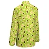 Bluzki damskie Zielona bluzka z awokado Śliczna druk owocowy nowoczesny design damskie koszula Summer Lets
