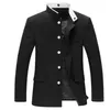 New Tang 2020 Men Black Slim Tunic Jacket Single Breasted Blazer Japanese School Uniform Gakuran College Coat234F