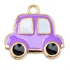 Charms 10 Stück süße Auto Emaille Taxi Transport Anhänger DIY Schmuckherstellung für Armband Halskette Ohrringe Schlüsselanhänger Party Geschenke