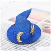 Party Hats Halloween Witch Hat Hairpin Mini Star Moon Womens kläddekoration Headwear Supplies Z230809 Drop Delivery Home Garden F DHDRP