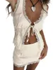 Юбки женские S с цветочным принтом, укороченный топ без рукавов и макси-юбка с высокой талией, комплект с рюшами по подолу