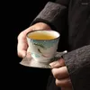 Herbata filiżanek 1PC w stylu chińskim kubek ceramiczny porcelanowy