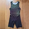 Herren-Badebekleidung, Triangle Break Wind Man, ärmellos, eng, schnell laufend, Speedsuit, einteiliger Anzug, Leichtathletik-Singlet, Rashguards