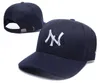 Ball Caps Hurtowa moda mody bawełniana bawełniana czapka baseballowa kapelusz snapback czapka dla mężczyzn Kobiet słoneczne kapelusze kość gorras ny haft haftowe czapki x0912