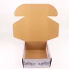 Mode Luxury Matte Gift Mailer Packaging Cardboard Shipping Box med anpassad logotyp