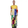 Vêtements ethniques Dashiki Robes africaines pour femmes Automne Mode Lâche Longue Robe Maxi Robe Musulman Abaya Boubou Nigeria Turquie Afrique