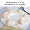 Decorative Figurines Shrimp Slider Dining Room Eggs Plate Restaurant Food Storage Kitchen Supply Round Baking Tray Mustard Melamine