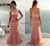 Magnificent2019 Nuevo diseño Dusty Rose Ropa de noche formal Un hombro con cuentas Sirena Larga Fiesta de graduación árabe Vestidos para ocasiones especiales Barato HKD230912