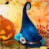 Party Hats Halloween Props Felt Witch Fashion Makeup Role-Playing Magic Evil Wizard Costumes Decorations Z230809 Drop Delivery Home Ga Dhrwy