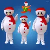Mascot Costumes High Quality Christmas Snowman Costume Lovely Walking Cartoon Apparel Party Performance Mascots