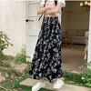 Röcke 2023 Stilvolle böhmische Blumenrock Damenbekleidung Frühling Sommer Hohe Taille A-Linie Slim Plissee Boho Petticoat BC65