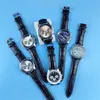 مصمم مشاهدة رجال مشاهدة الفاخرة الكوارتز wristwatch الموضة Navitimer chronograph sapphire Glass Fashion Montre de Luxe Black Brown Leather Strap SB046