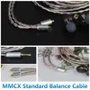 Câble pour écouteurs OKCSC pour SHURE SE215 SE315 SE425 S535 2.5mm 3.5mm 4.4mm prise type-c câble Audio HiFi plaqué argent amélioré