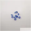 Loose Diamonds 223/1 Good Quality High Temperature Resistance Nano Gems Facet Round 0.8-2.2Mm Very Dark Vivid Opal Sapphire Dhgarden Dhs8Y