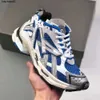 Designers Mulheres Homens Balenciga Sapatos Casuais Runner 7.0 Transmitir Sentido Treinadores Preto Branco Rosa Azul Borgonha Desconstrução Sapatilhas Jogging Sneakers