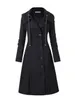 Women's Trench Coats Goth Overcoat Coat Gothic Long Slim Asymmetric Lapel Collar Button Elegant Y2k Streetwear Egirl Vintage Outwears 230912