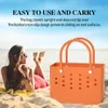 Reusable Grocery Bags Beach Tote Silicone Basket with Sand Waterproof Travel Sandproof Handbag Multi Purpose Storage for Boat Pool298S