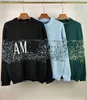 Men's Sweaters fashion Mens Designer sweater Round neck knitwear Letter printing wool womens casual Long Sleeve Casual Jumpers Men Striped Slim Fit Knitted L230912