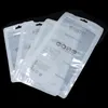 Poly Bags Clear Plastic Opp Packing Zipper Package Accessories Pvc Retail Boxes Handles For 4.7 5.5 6.5 inch iPhone Samsung Huawei XiaoMi OnePlus Cable Case With Clip