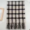 Winter Classic Plaid Luxury Designer Scarf Tassel Designer Scarf Scarf Shawl Scarf for Women