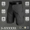 Pantaloncini da uomo Pantaloni cargo multitasche tattici traspiranti impermeabili resistenti all'usura Pantaloni militari elastici per pendolari della città