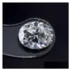 Lösa diamanter högkvalitet Moissanite ädelsten mycket utmärkt briljant snitt oval 3x2mm bra eld e-f färg syntetisk diamant dhgarden dhstc