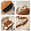 Cosmetische tassen Etuis mode lamswol gewatteerde dames handtassen ontwerp merk schoudertassen luxe pu leer ruimte gewatteerde crossbody messenger bag 230912