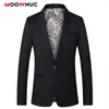 Herenpakken Blazers Blazers voor mannen Bruiloft Mode Jas Herfst Casual pak Slim Fit Merk MOOWNUC Bruidegomkostuum Schoolfeest Feest 230912