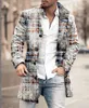 Cappotto da uomo in misto lana Giacca a vento invernale in lana europea e americana Colletto rialzato Cappotto casual tascabile medio lungo 230911