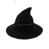 Cappelli da festa Adt Cappello da strega di Halloween per bambini Cappello di lana lavorato a maglia Solido Vestito operato Angolo superiore Up Puntelli per giochi di ruolo Consegna a domicilio Giardino domestico Fe Dhlwz