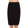 Rokken Half Slips Voor Vrouwen Onderrok Jurk Extender Kanten Afwerking Knielengte Midi Rok Verstelbare Elastische Taille Onderrokken