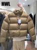 Women's Down Parkas 2023 Cotton Padded All Match SolidParka Winter Coat Women Snowジャケットカジュアルシックパフ230912