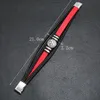 Nieuwe trendy multi-gelaagde zwart rood lederen armband manchet armband sieraden voor mannen cadeau