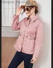 Herrarna Down Parkas Classic New Design Women Fashion Cotton Padded Short Jacket Slim Fit Style Coat With Pocket B19551F290 Size S-XXXL L230912