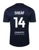 23/24 Coventry voetbalshirts O Hare Sheaf Gyokeres Godden Hamer 2023 2024 thuis blauw mannen kids kit voetbalshirts tops camiseta de futbol