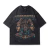 Heren T-shirts Onsterfelijke Gothic Grafische Mannen Vintage Kleding Oversized Grunge Y2k Anime Korte Mouw Katoenen Tops Streetwear Mannelijke Tees